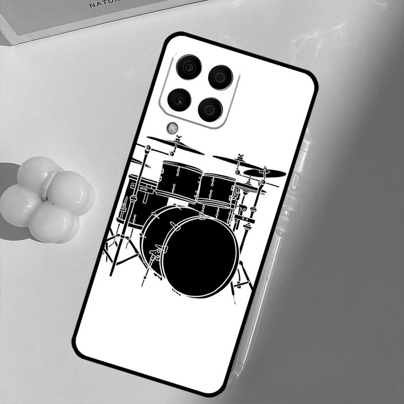 Musical Instrument Drum For Samsung Galaxy M16 M06 M12 M55 M15 M35 M14 M34 M54 M11 M21 M31 M13 M33 M53 M32 M52 Case