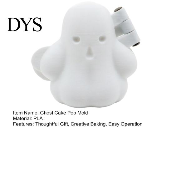 Halloween Party Snack Decorating Ghost Cake Pop Mold, Baking Mould for Treats, Reusable Non-Stick Dessert Molds Shape Maker DIY Chocolate Candy