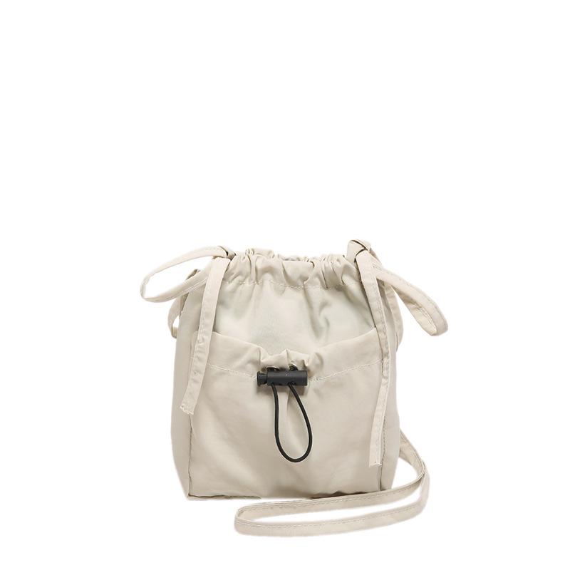 Women's Lightweight Crossbody Phone Bag - Japanese Korean Style with Bow and Drawstring, Casual and Versatile Coin Purse