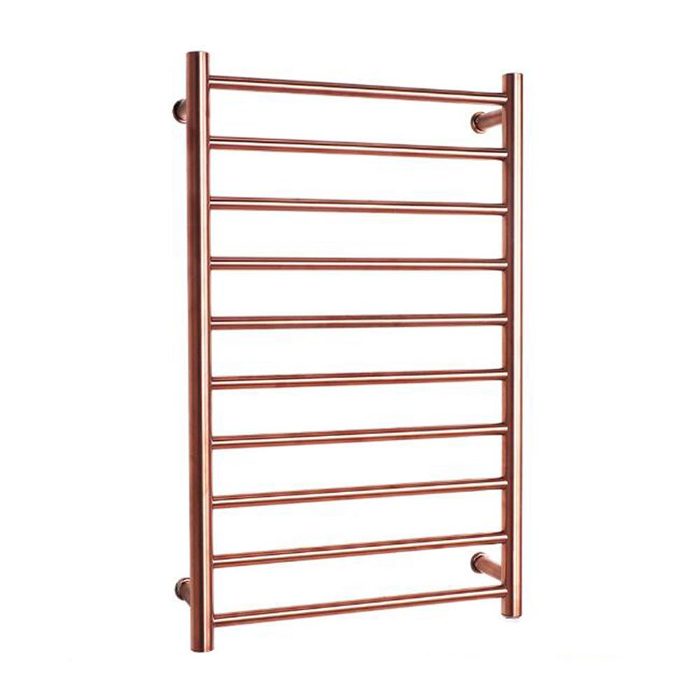 Electric Towel Rack Drying Bath Towel  wall mounted Gold Towel warmer rack 88W 220V Constant temperature 50℃ Bathroom Accessorie (Rose gold,220V50x80x12cmRight) розового золота