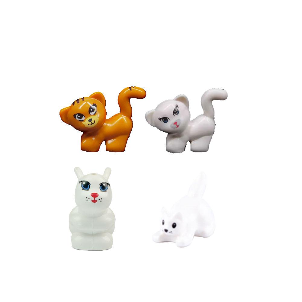 Città Animale Zoo Fattoria MOC Mattoncini Porco Pollo Pecora Coccodrilli Panda Delfino Elefante Gorilla Frutta Aquila Mattoncini Giocattoli A012