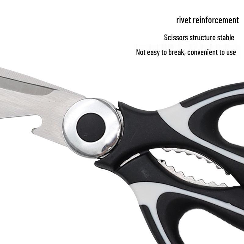 Stainless Steel Multifunctional Kitchen Scissors for Meat, Fish, and Poultry