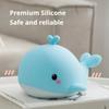 2026 New Rechargeable Whale Silicone Night Light, Tap Control Dimmable LED Lamp for Kids Room, Baby Sleep Companion