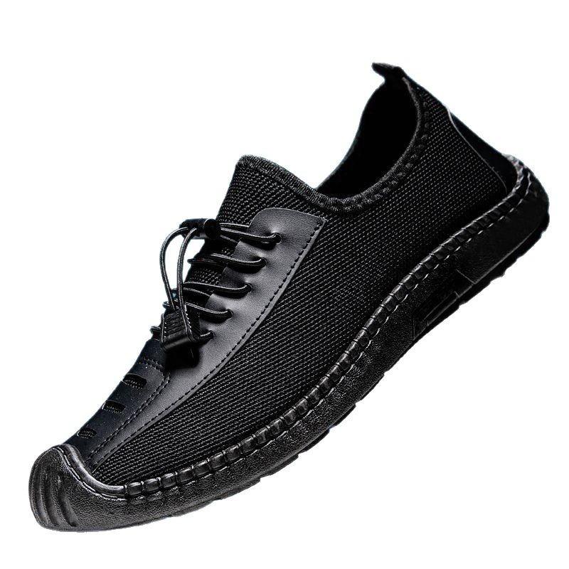 Men's Shoes Spring Fashion One-pedal Casual Shoes Outdoor Daily Mesh Lightweight Breathable Mesh Shoes