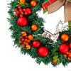 Artificial Christmas Wreath Ball Ornament Hanging Decor for Farmhouse