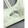 2023 Autumn New Arrival Wolf Head Fashion Fitness Sports Bra Women's Chest Wrap Training Bubble Wrap High Elastic Quick-Drying Push Up Trendy