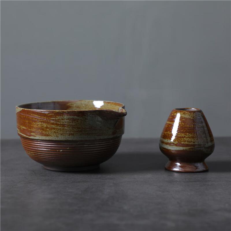 Japanese Ceramic Matcha Bowl with Spout