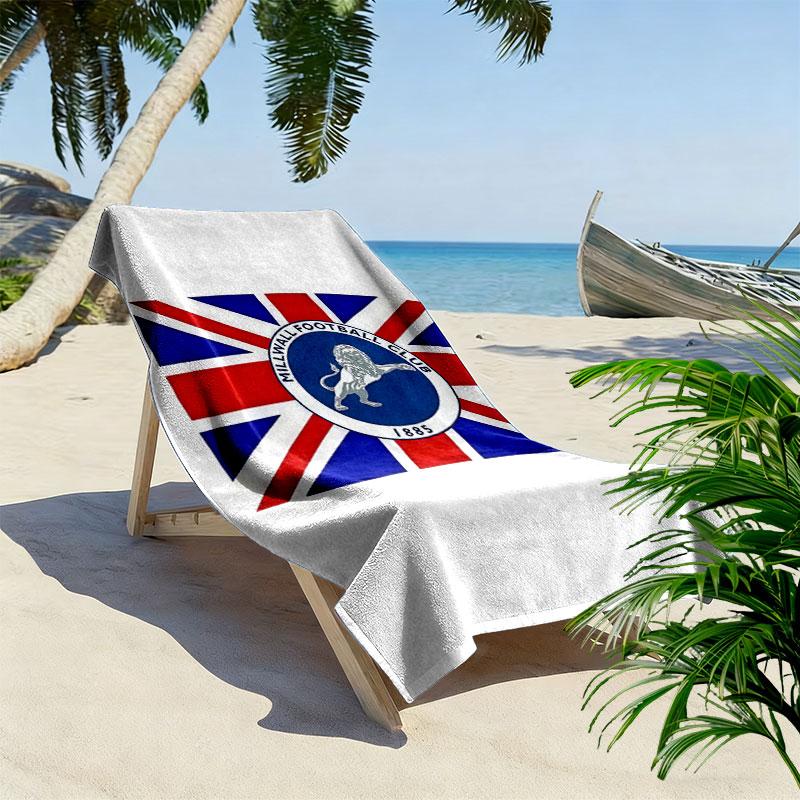 Millwall Football Club Beach Towel, Large Soft Quick Dry Towel for Beach Camping Swimming