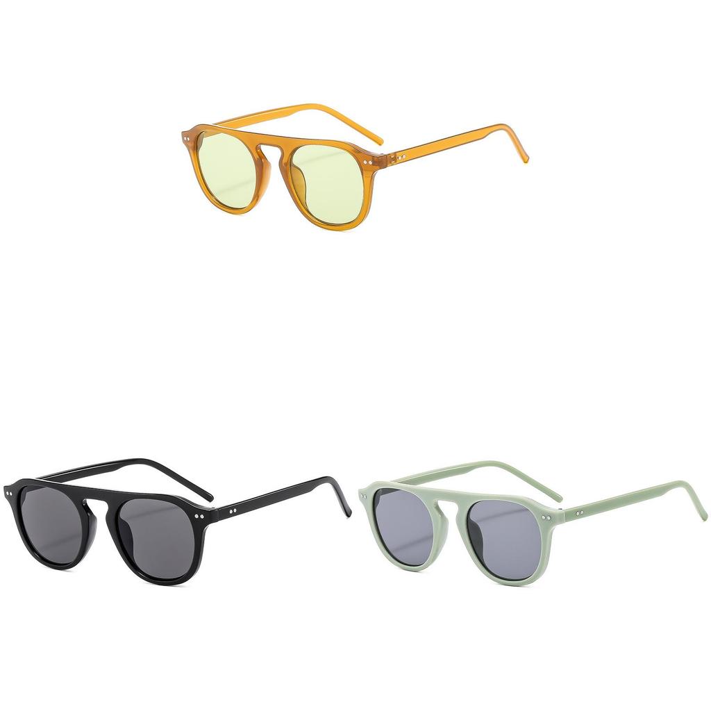 Vintage Korean Style Square Sunglasses With Uv400 Protection For Fashionable Outdoor Wear