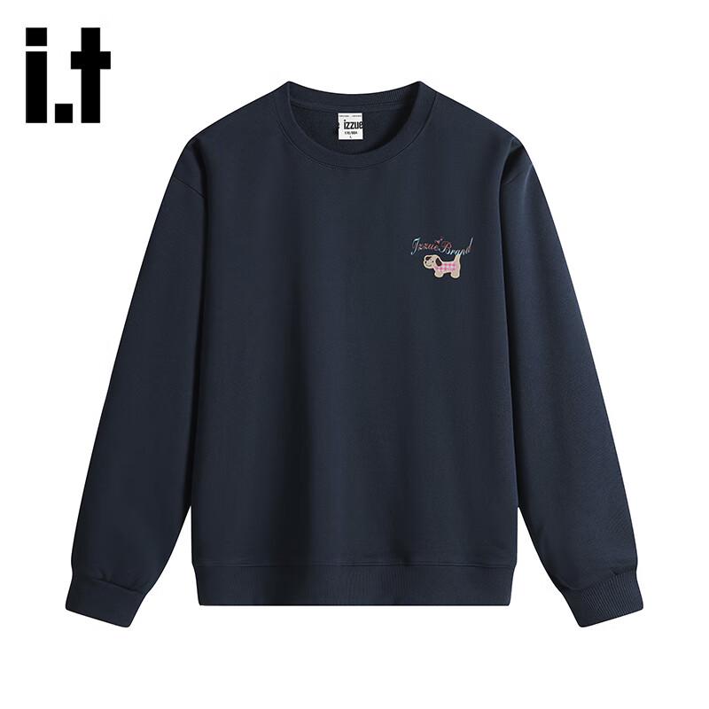 Izzue Unisex Basic Crew Neck Långärmad Sweatshirt