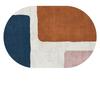 Oval Rugs for Living Room Bedroom Carpet Ins Fashion Minimalism Mats Home Decoration Soft Anti-slip Rug Stadium Shape Floor Mat