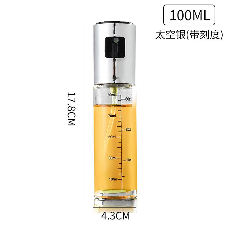 

Распылитель масла для приготовления пищи Бутылка-распылитель оливкового масла Mister, многоразовая, со шкалой, аксессуары для фритюрницы на кухне, для выпечки, жарки на гриле