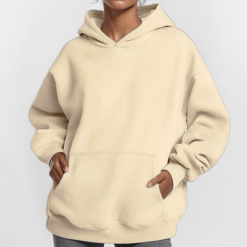 

Women s Oversized Hoodie Casual Loose Long Sleeve Sweatshirt 4XL абрикосовый