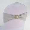 10 Pcs Chair Sashes Stretchy Chair Back Bands Chair Ties Bows with Buckle Slider for Wedding Party Hotels Banquet Decoration