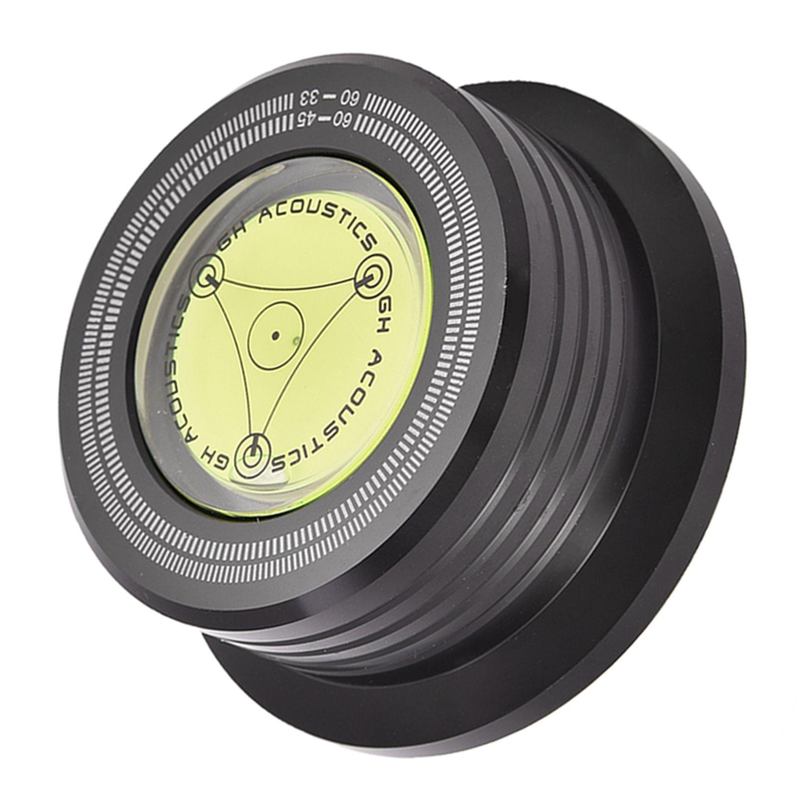 

Стабилизатор пластинок проигрывателя 60 Гц с пузырьковым уровнем для проигрывателя виниловых пластинок LP, серебристый чёрный