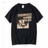 T Shirtnage Jesus and the Jerks Shirt Men Vintage Washed Streetwear Versatile Slightly Fashion Top For Everyday Wear Stretched