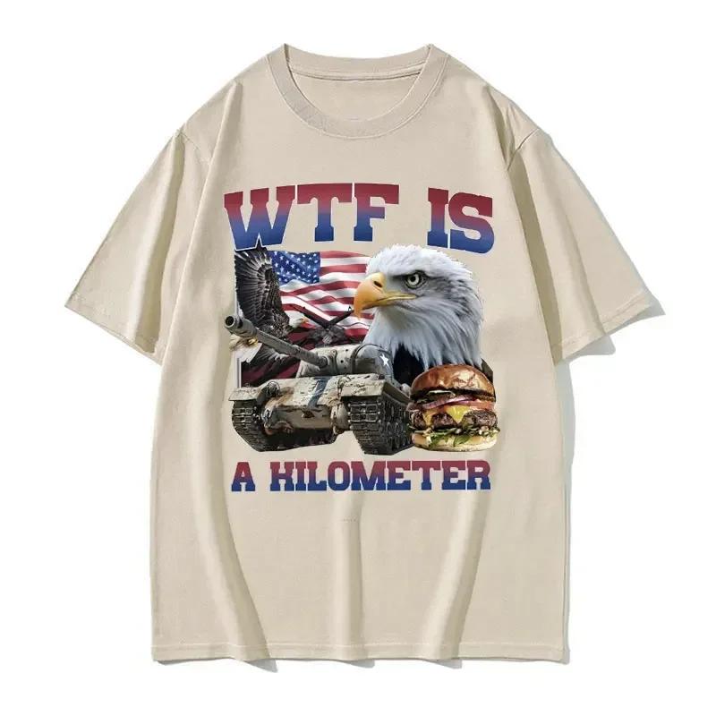 Kilometer Funny Meme Graphic T Shirt Women Fashion Retro Female T-shirts Casual Short Sleeve T-shirt