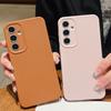Mäkké puzdro z TPU s koženou textúrou pre telefón Samsung Galaxy S24 S23 FE S25 S22 Ultra A15 A16 A25 A34 A35 A56 A53 A54 A55 A26 5G
