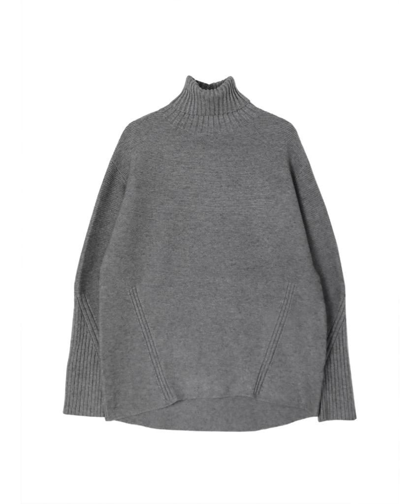 Baseukala Diagonal Patterned Turtleneck Knitwear (7Colors)