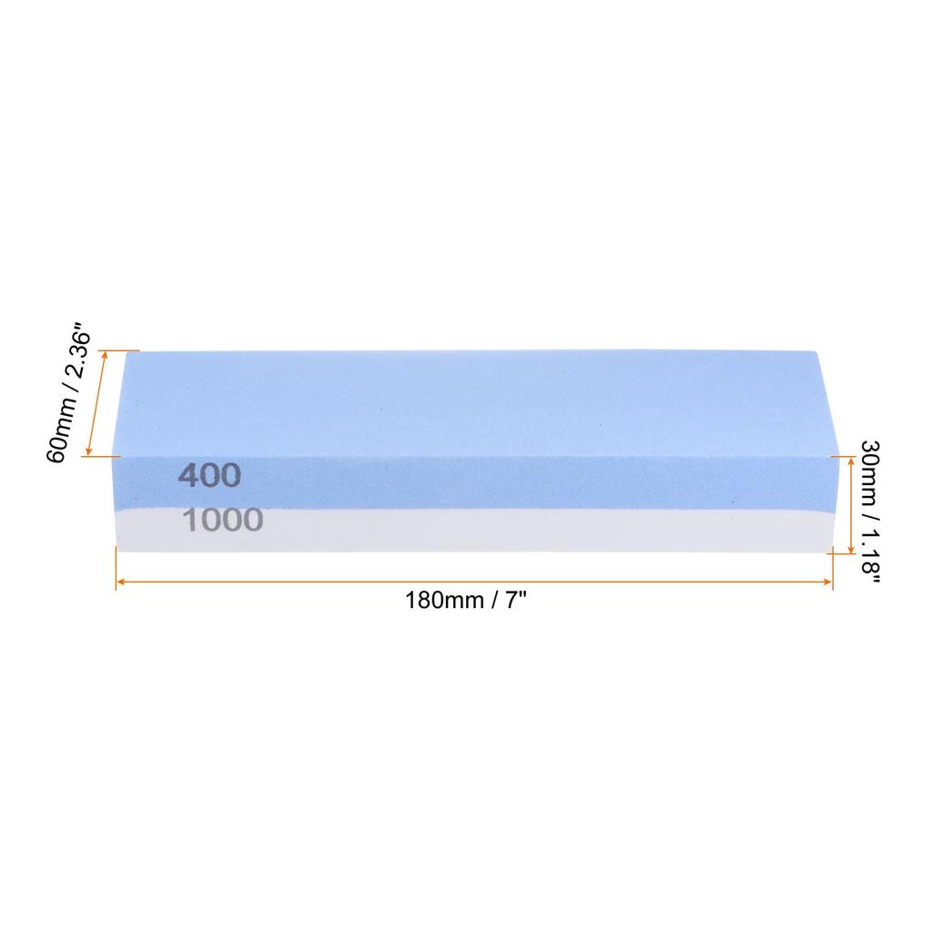 Uxcell Sada 2 brusných kamenů zrnitost Brusné kameny na nože s gumovou základnou Brusné kameny na nože Nůžky Kuchyňské brusné nástroje