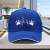 Adjustable Baseball Cap with Pet Heartbeat Pattern  Lightweight Unisex Hat for Outdoor Weddings Parties