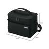 Thermos Soft Cooler 5L All Black Insulated Bag 5-Layer Insulation Structure Foldable Compact Water-Repellent Fabric Box Type RFD-0051 ALB