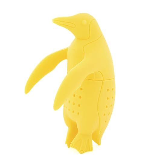COLORATA Animal Tea Strainer (King Penguin / Dishwasher & Microwave Safe / Silicone) Cute Animal Tea