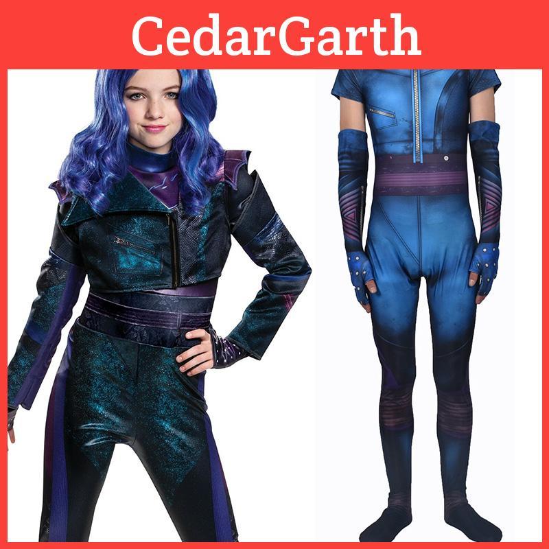 Exquisites Descendants 3 Evie Cosplay-Kostüm Jumpsuit für Erwachsene und Kinder Perfekt für Halloween