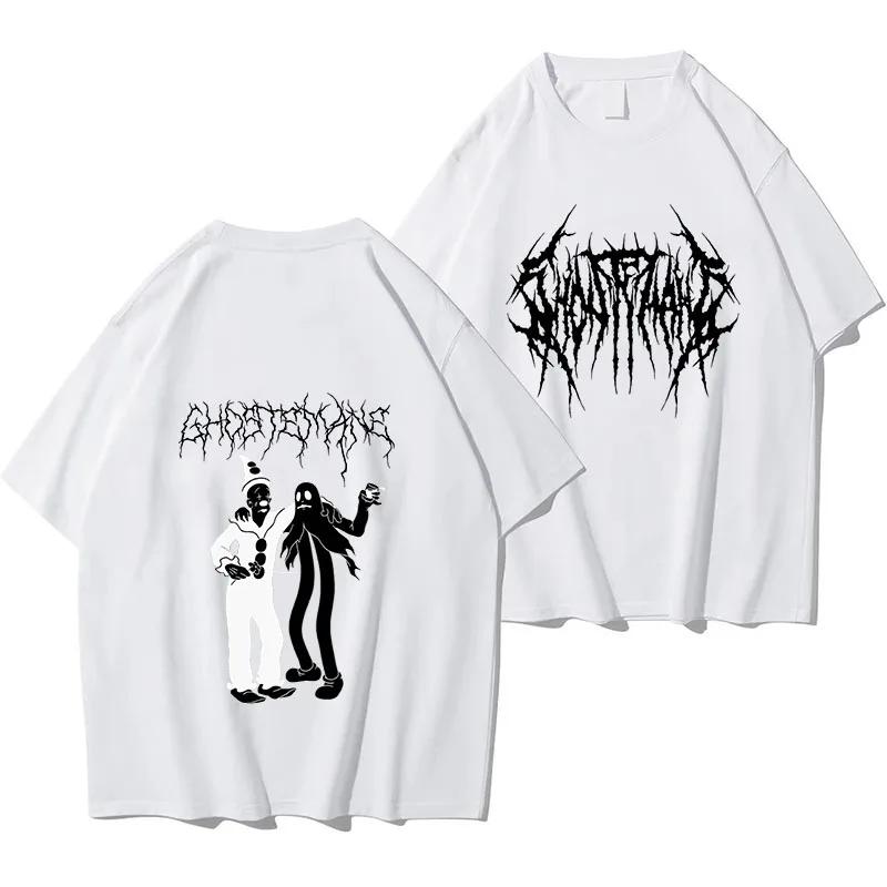 Ghostemane Graphic Print Men's T-Shirt Fashion Hip Hop Metal Rock Gothic T-Shirt Streetwear Plus Size T-Shirt Men