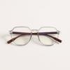 Glasses 75232 Square Rivet Thin Frame Retro Gradual Change Frame Flat Mirror