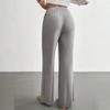 Women's Fashionable Casual Home High-waisted Wide-leg Trousers With A Flowing Drape.