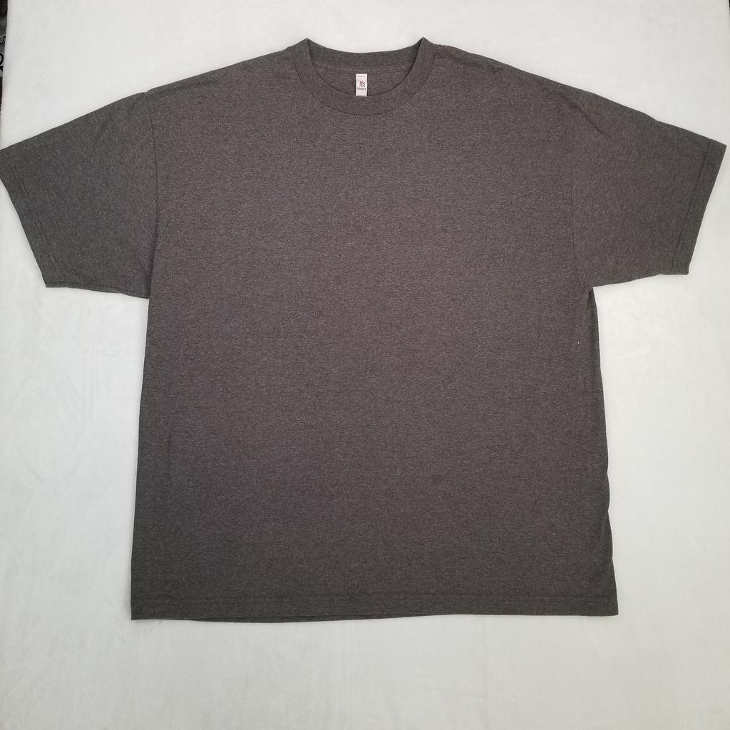 Tee Styled Men's Dark Gray 2XL Heavyweight Crew Neck Basic 2XL Classic Unisex T-Shirt