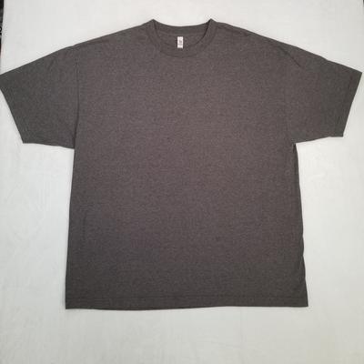 Tee Styled Men's Dark Gray 2XL Heavyweight Crew Neck Basic 2XL Classic Unisex T-Shirt