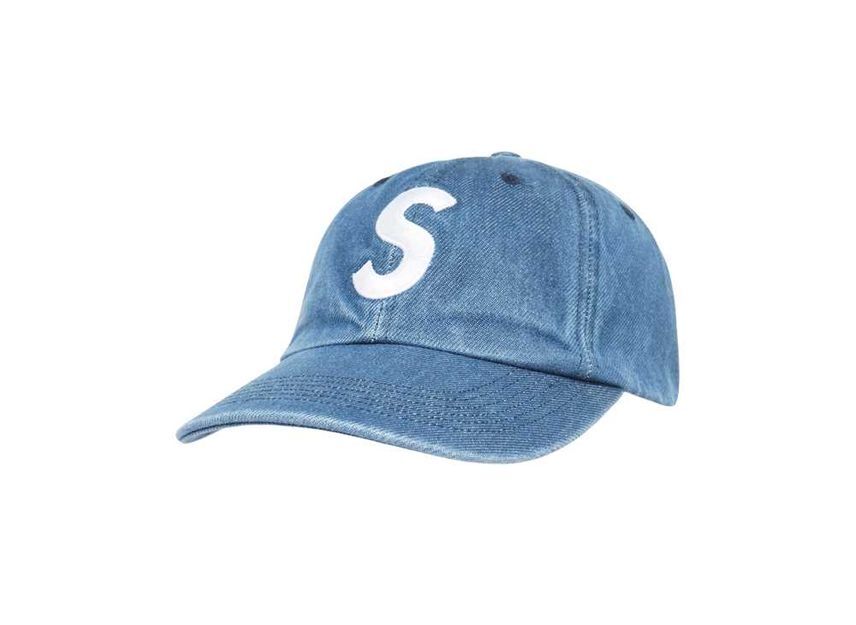 Supreme Pigment S Logo 6-Panel Denim One-Size