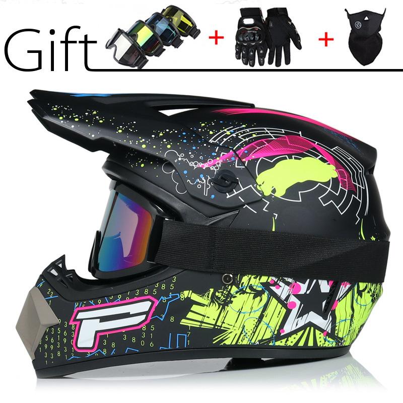 Off-road non-helmet motorcycle small off-road helmet racing lightweight mountain full-face helmet with goggles