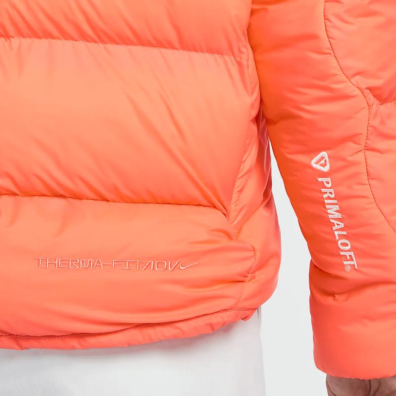 Nike ACG Series Thick Warm Hooded Zipper Jacket Women Jackets Orange FZ6762-643