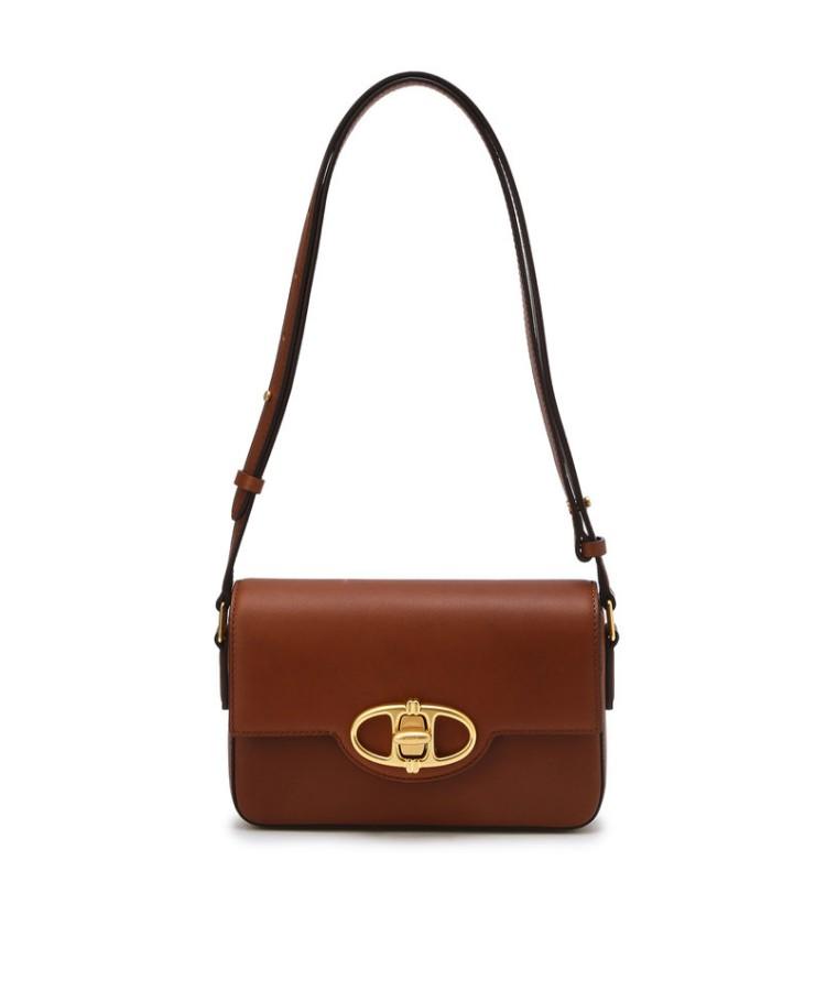 Athe Vanessabruno [Meringue] Brown Alexandra Leather Plain Shoulder Bag S Aaba5E364W2