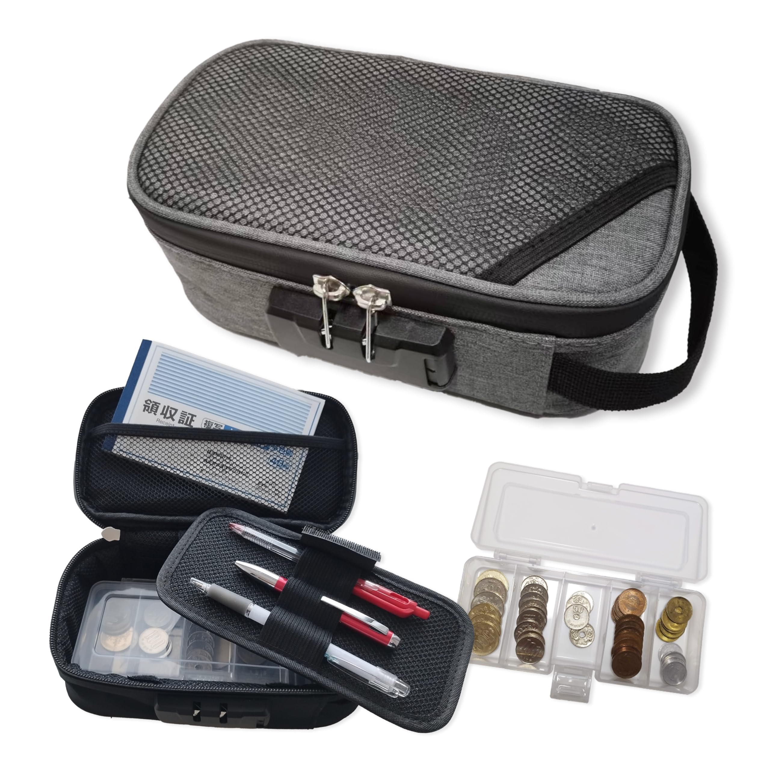 

Cielbliss Taxi Change Household Finance Change Money Collection Gadget Small Handheld Gray Bag, Pouch, Case, Pouch, Pouch, Safe, серый