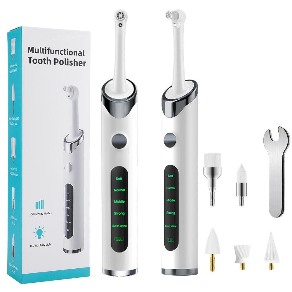 Electric Tooth Polisher Dental Scaler 5 Mode Deep Cleaning Polishing Teeth Whitening Tool Plaque Tartar Remover Tooth Cleaner
