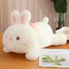 Super Cute Holding Fruit Rabbit Plush Doll Sitting Bunny Rag Doll Throw Pillow Girl Holding Sleeping Doll