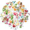 35pcs-50pcs Colorful Summer Stickers Fun Refreshing Stationery Stickers DIY Stickers For DIY Phone Guitar Laptop Notebook DIY