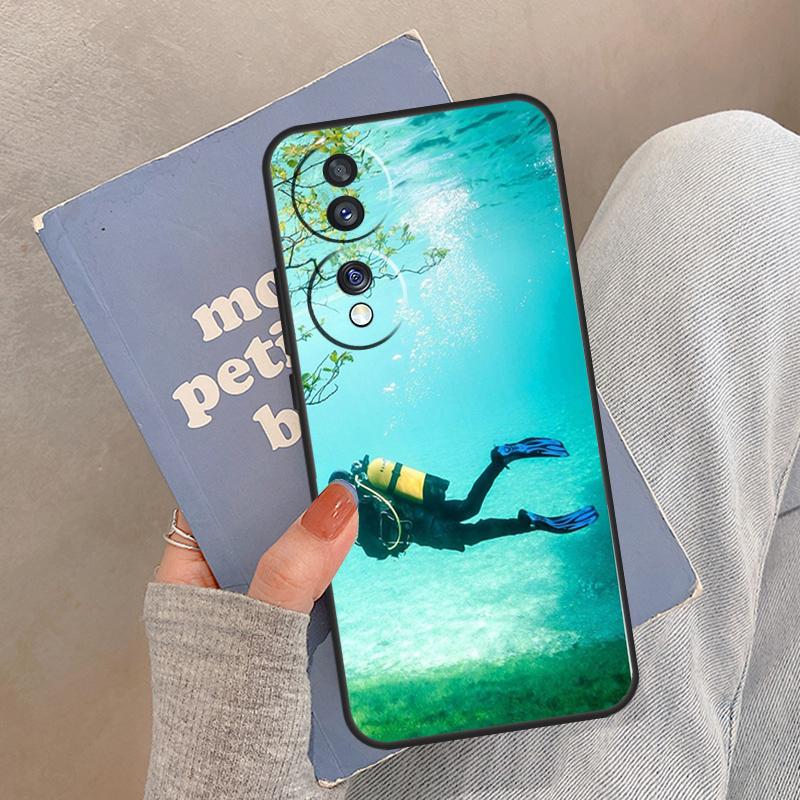 Scuba Diving Diver For Honor Magic 8 Pro 5 6 7 Lite Case For Honor Win RT 400 200 90 70 X8c X8b X9a X9b X9c X9d
