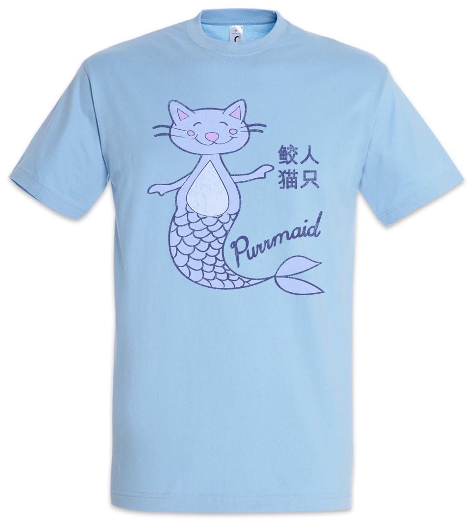 

Purrmaid T-Shirt Mens Womens Tees Top Mermaid Cat Cats Love Addiction Addicted Meow M