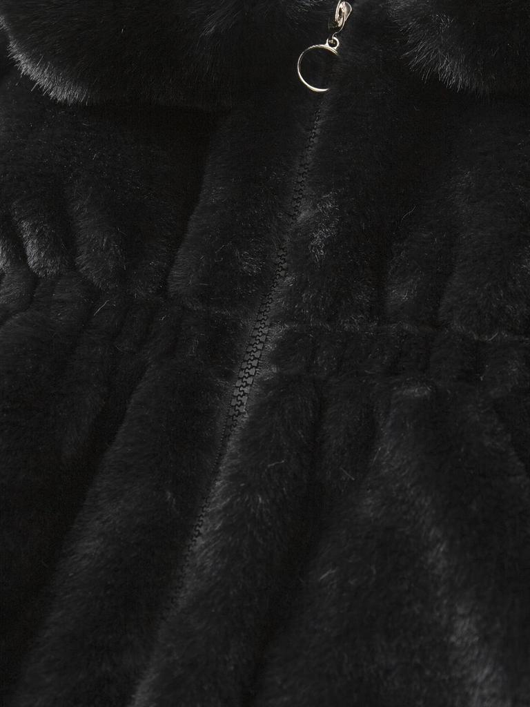 Girls' Autumn/Winter Faux Fur Pom-Pom Sweater Jacket