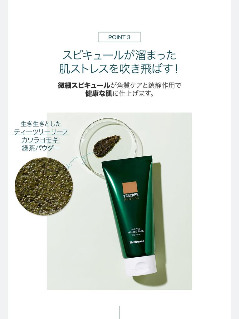 WellDerma [Official WellDerma] Tea Tree & Mugwort Herb Toxic Peeling Pack 150g [Includes Brush]