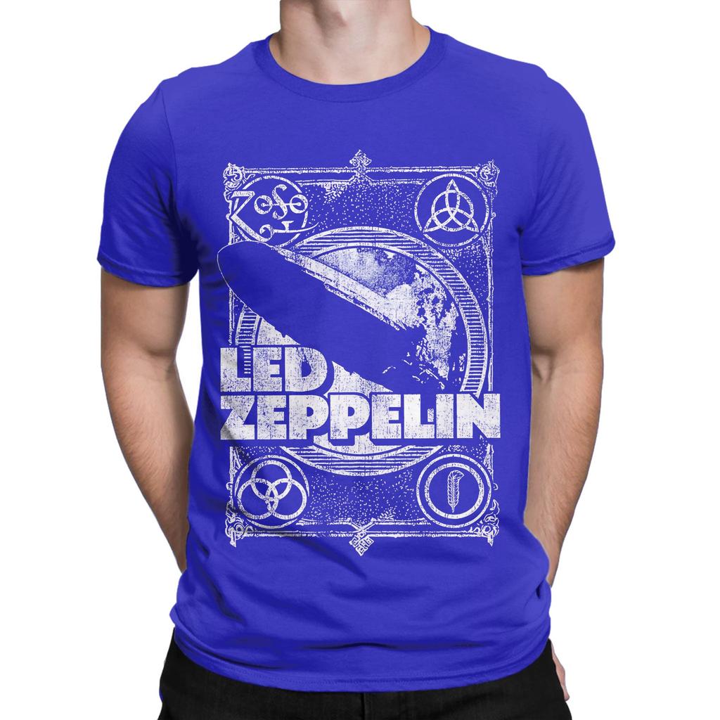 The Rock Show Zeppelin Zepelin Funny Graphic 100 Cotton Tshirt Leds Band Zzepelins Tops Tees For Unisex