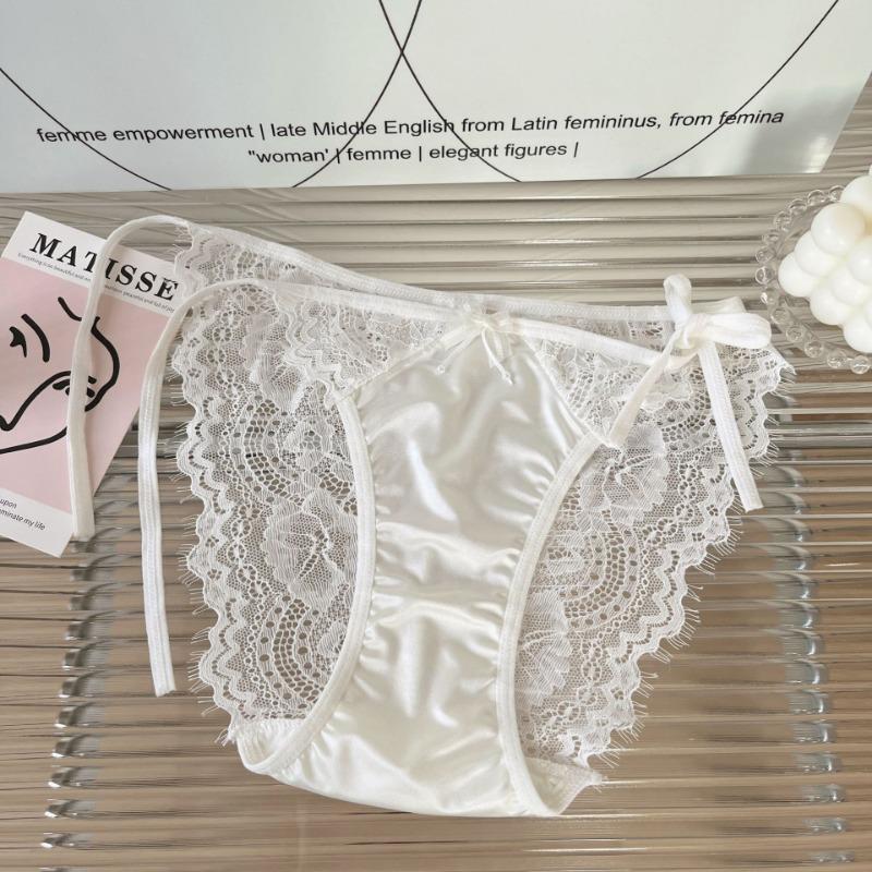 

Сексуальное кружевное нижнее белье с трусиками кружевные бретели высокое женское нижнее белье Feel High Slit Pure Desire трусики с низкой талией L белый