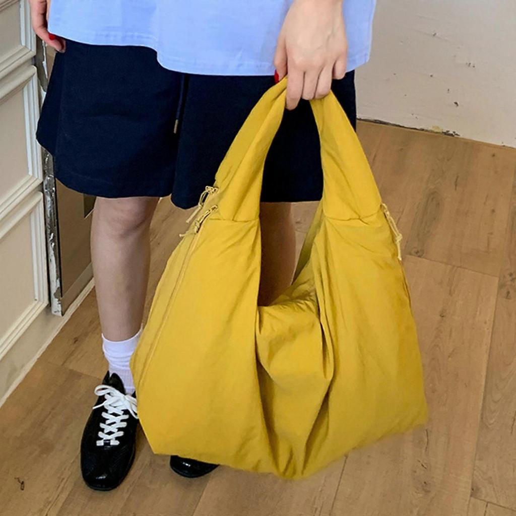 Elegant Shoulder Bag Nylon Underarm Purse Spacious Armpit Bag For Fashionable And Practical Use In Various Occasion  Red