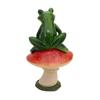 Imaginative Resin Crafts Drunk Frog on The Toilet Decor, Funny Sculpture Tabletop Unique Home Decorations Cute Desktop Ornament for Office Desk