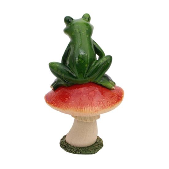 Imaginative Resin Crafts Drunk Frog on The Toilet Decor, Funny Sculpture Tabletop Unique Home Decorations Cute Desktop Ornament for Office Desk